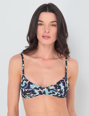 Top Bikini ETAM Estampado Con Copa Preformada Para Mujer