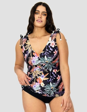 Conjunto Tankini Bari Swimwear Estampado Floral Para Mujer