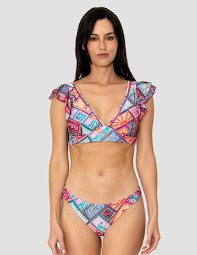 Conjunto Bikini Bari Swimwear Estampado Para Mujer