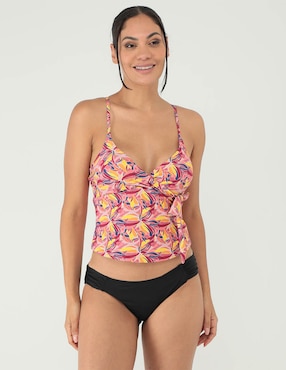 Top Bikini LIEB Estampado Con Copa Removible Para Mujer