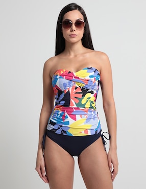 Top Bikini Anne Cole Estampado Con Copa Preformada Para Mujer