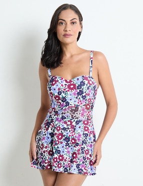 Traje De Baño Completo Anne Cole Estampado Floral Para Mujer