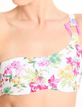 Top bikini Selmark estampado floral para mujer