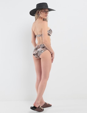 Bikini Selmark estampado animal print a la cadera para mujer