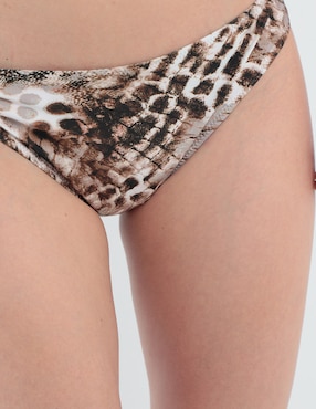 Bikini Selmark estampado animal print a la cadera para mujer