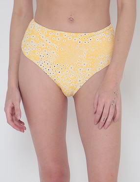 Bikini Dippin Daisy's Estampado Floral Cintura Alta Para Mujer