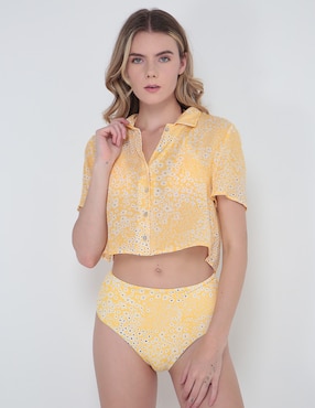 Blusa Camisera Dippin Daisy's Manga Corta Para Mujer