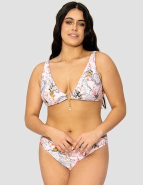 Conjunto Bikini Bari Swimwear Estampado Floral Para Mujer