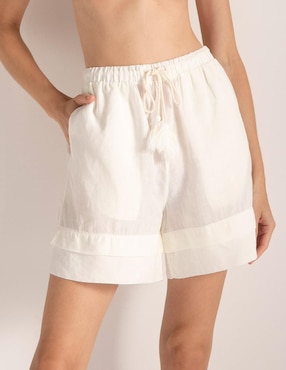 Salida de playa short Touche Con Agujeta Para Mujer