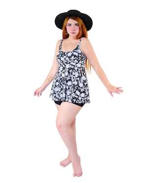 Conjunto tankini Sal y Mar estampado floral para mujer