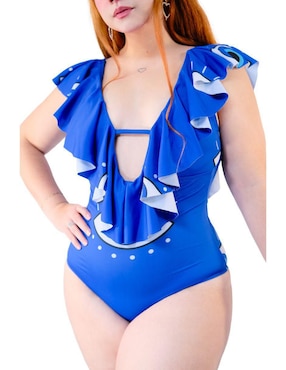 Traje de baño completo Sal y Mar estampado para mujer