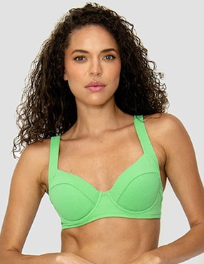 Top Bikini Bari Swimwear Con Copas Para Mujer