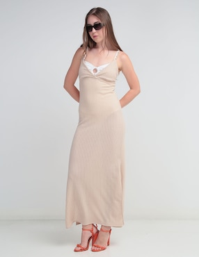 Vestido Largo Casual Palmacea Para Mujer