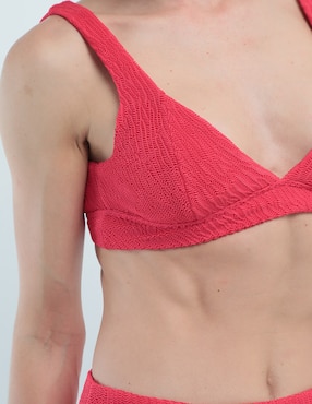 Top bikini Palmacea sin copas para mujer
