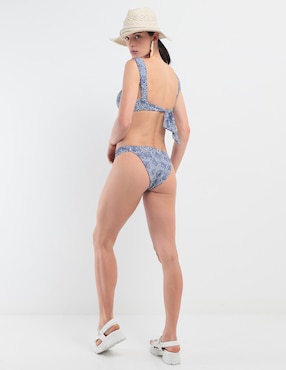Bikini Palmacea estampado a la cadera para mujer