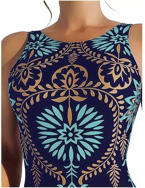 Traje de baño completo Femica estampado para mujer