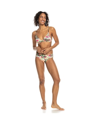 Top bikini Roxy estampado floral con copa removible para mujer