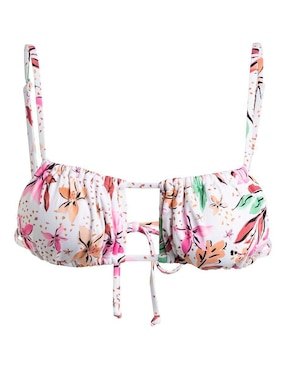 Top bikini Roxy estampado floral con copa removible para mujer