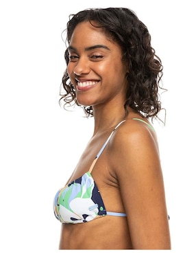 Top bikini Roxy estampado floral con copa removible para mujer