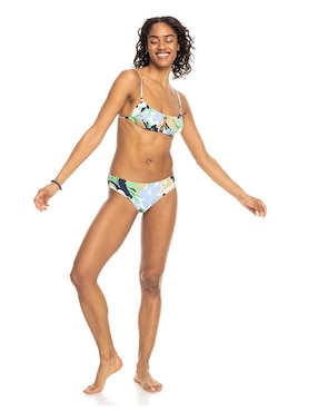 Top bikini Roxy estampado floral con copa removible para mujer