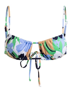 Top bikini Roxy estampado floral con copa removible para mujer