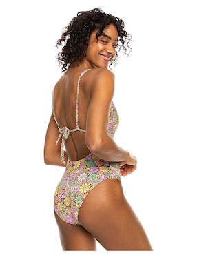 Traje de baño completo Roxy estampado floral para mujer