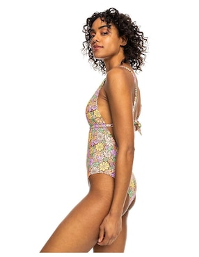 Traje de baño completo Roxy estampado floral para mujer