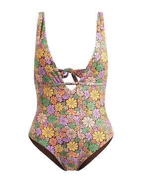 Traje de baño completo Roxy estampado floral para mujer