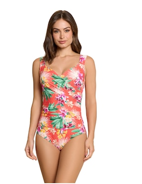 Traje De Baño Completo Jantzen Estampado Floral Para Mujer