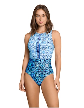 Traje De Baño Completo Jantzen Estampado Para Mujer