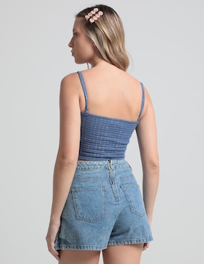 Top Aerie escote corazón tirante ajustable