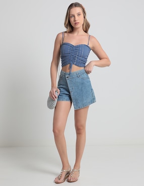 Top Aerie escote corazón tirante ajustable