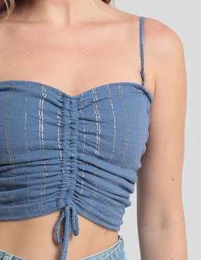 Top Aerie escote corazón tirante ajustable