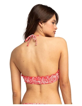 Top bikini Roxy estampado floral con copa removible para mujer
