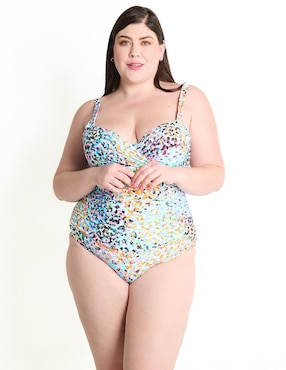 Traje De Baño Completo Anne Cole Estampado Animal Print Para Mujer