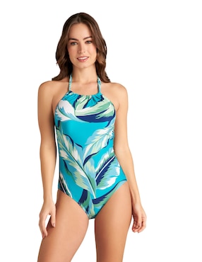 Traje De Baño Completo Jantzen Estampado Floral Para Mujer