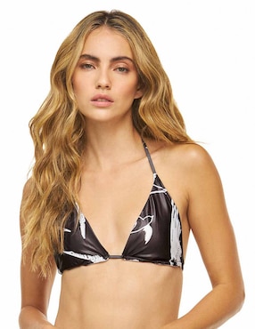 Top Bikini Dulzamara Estampado Con Copa Removible Para Mujer