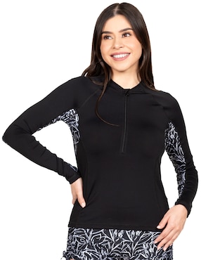 Wetshirt Sunskin Estampado Floral Para Mujer