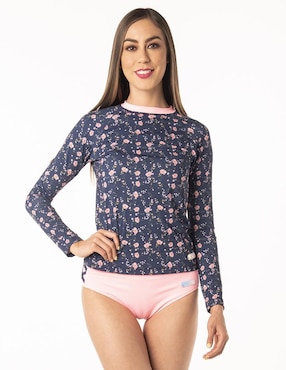 Wetshirt Sunskin Estampado Floral Para Mujer