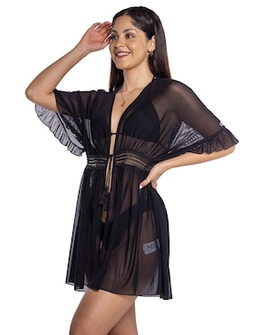 Salida de  playa vestido Sunskin con encaje para mujer