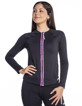 Wetshirt Sunskin Estampado Bloques De Color Para Mujer