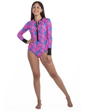 Traje De Baño Completo Sunskin Estampado Floral Para Mujer