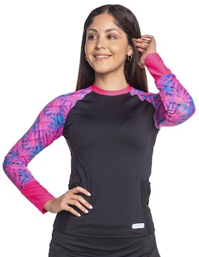 Wetshirt Sunskin Estampado Floral Para Mujer