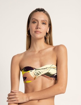 Top Bikini Touche Con Copa Removible Para Mujer