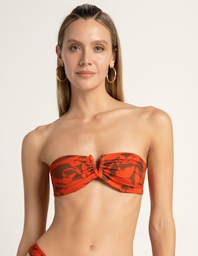 Top Bikini Touche Con Copa Removible Para Mujer