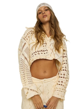 Blusa camisera Itana manga larga para mujer