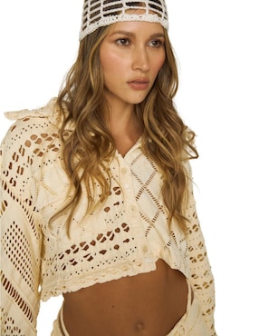 Blusa camisera Itana manga larga para mujer