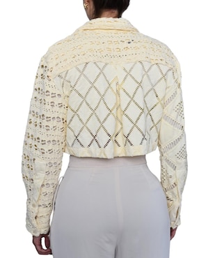 Blusa camisera Itana manga larga para mujer