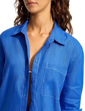 Salida de playa blusa Seafolly para mujer