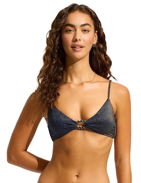 Top Bikini Seafolly Con Copa Removible Para Mujer